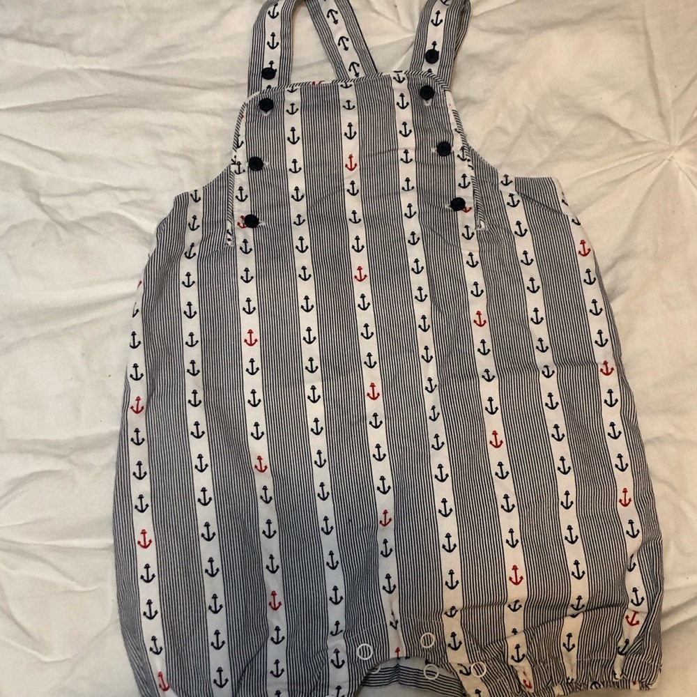 Janie and Jack Anchor Overalls
